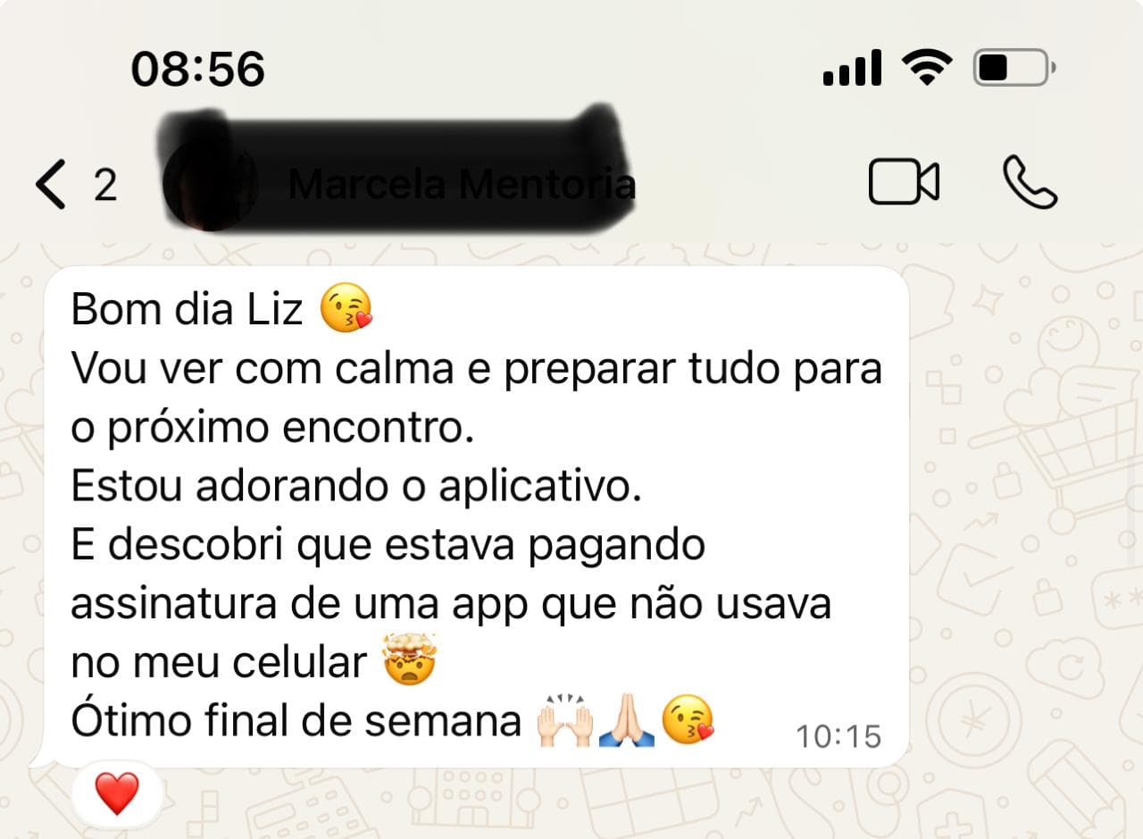 Depoimento de cliente - Organização financeira