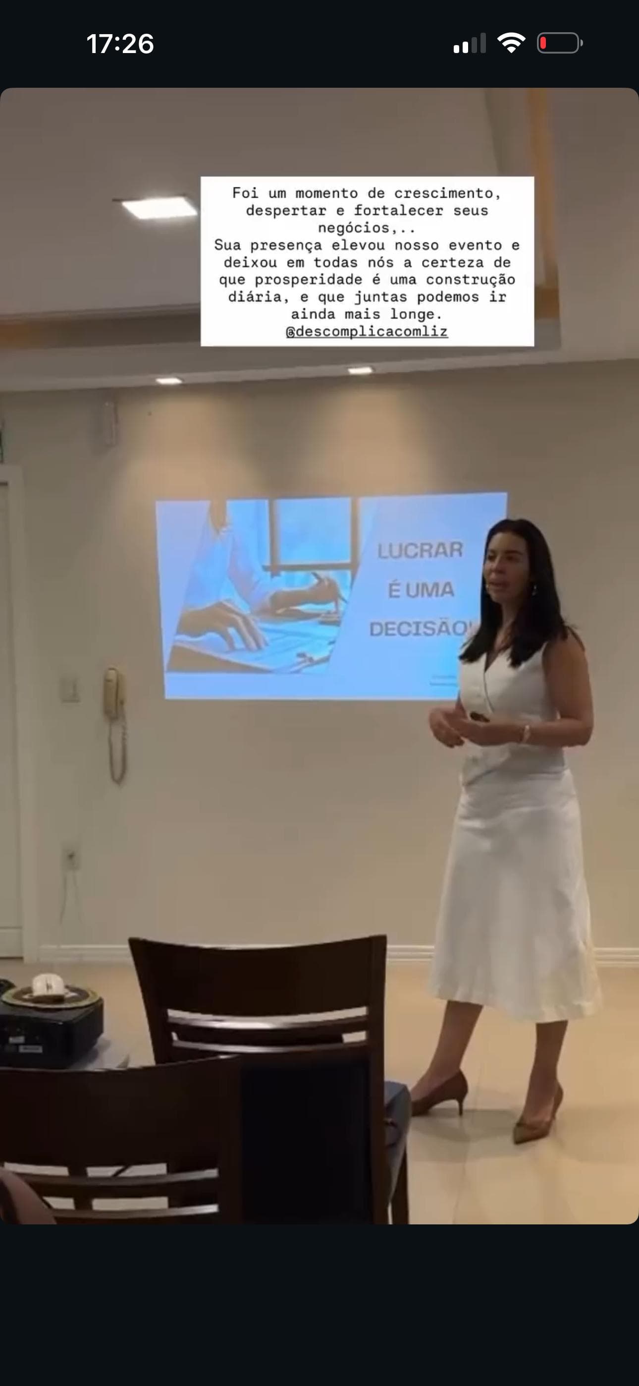 Palestra sobre faturamento e lucro - Momento 3